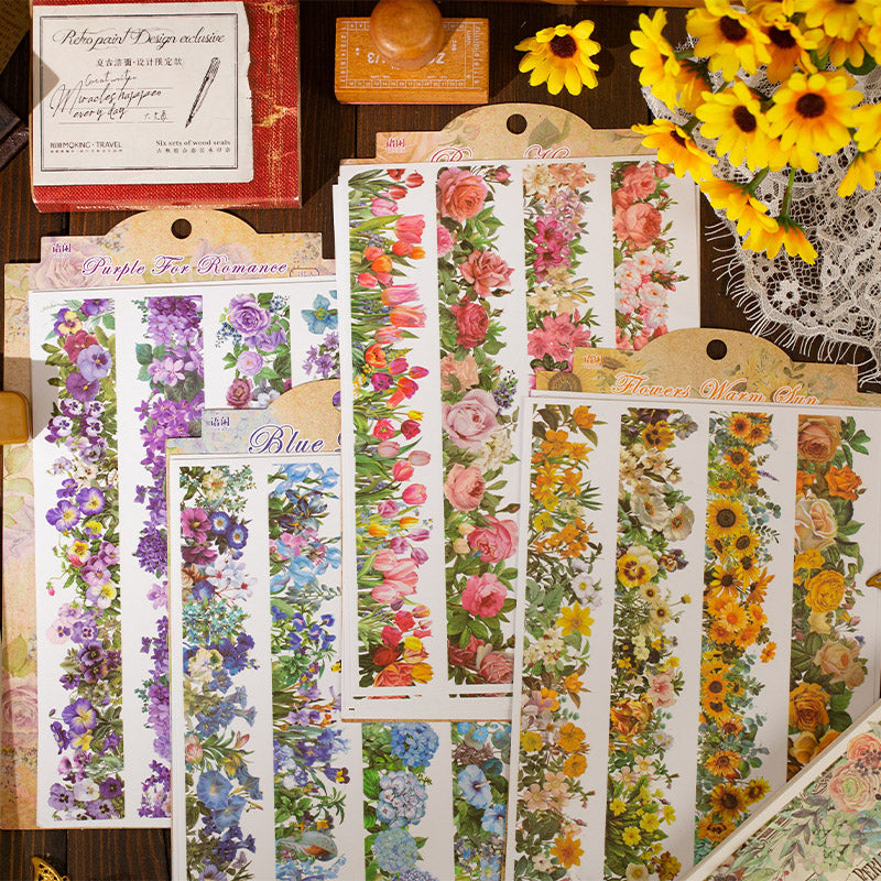 The flowers fell all over the garden Sticker
