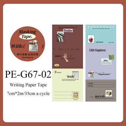 Fragment Collection Series Writing Paper Tape