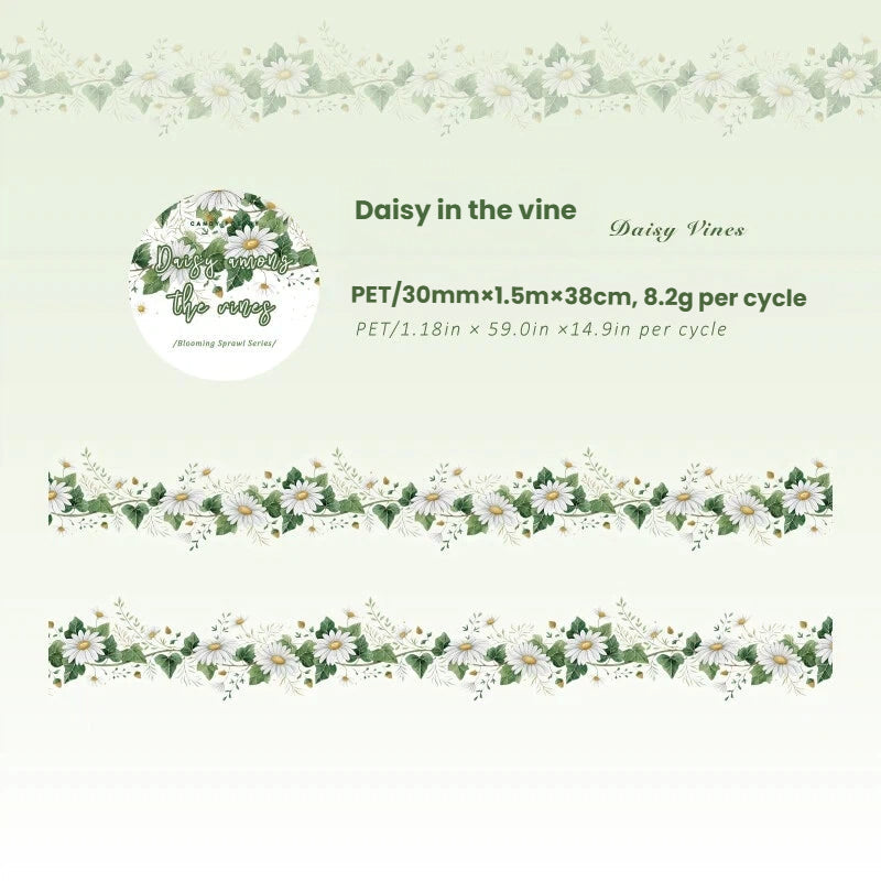 Floral Spread Series PET Tape