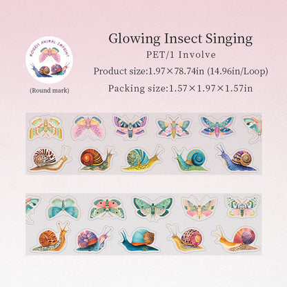 Maurice Animal Imprint Series Die Cutting PET Tape