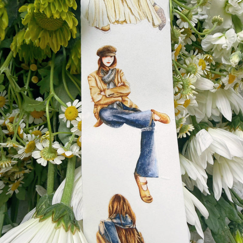 5cm*166cm Comfortable State Die Cutting Washi/PET/Fog PET Tape for journaling, scrapbooking and collage