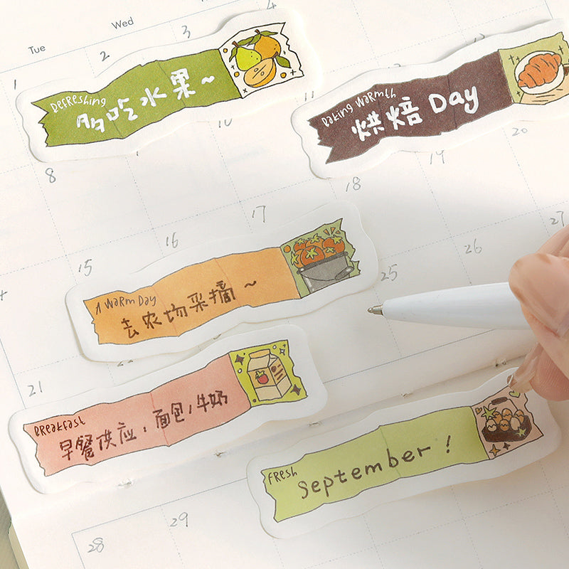 Color Ramblings Series Sticker featuring color designs for journaling, scrapbooking and collage