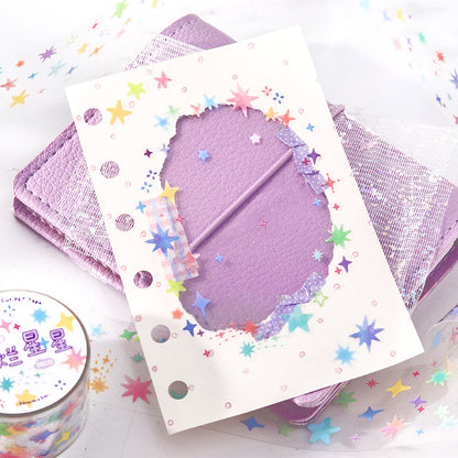 Variegated Small Fragment Series Die Cutting PET Tape for journaling, scrapbooking and collage