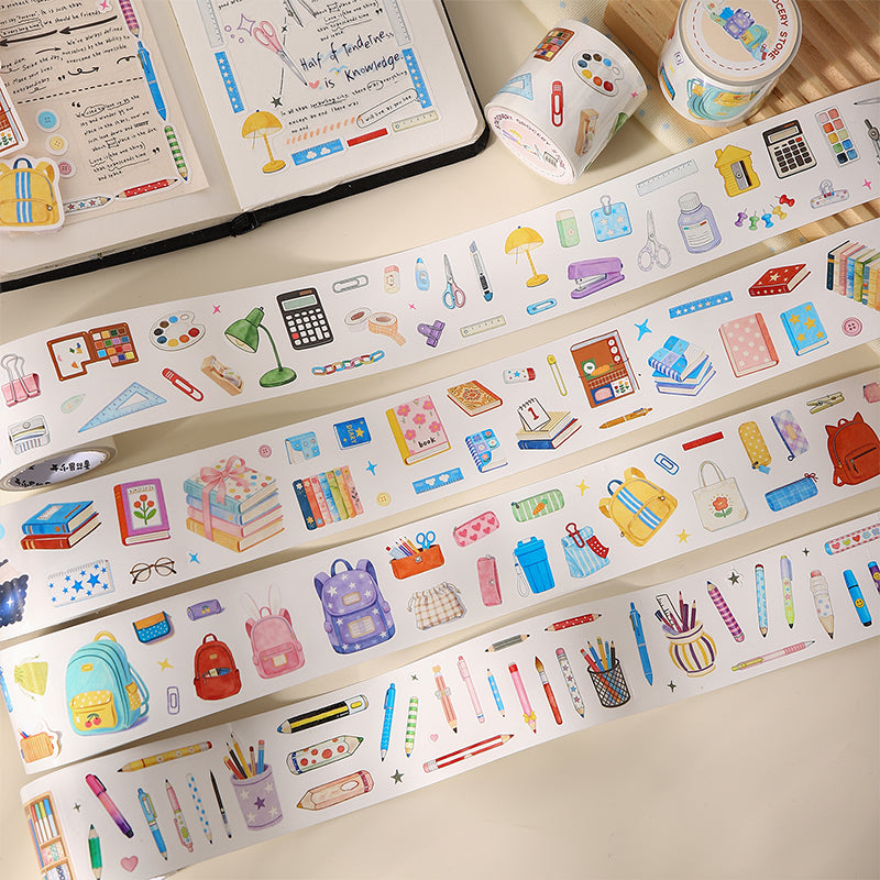 Stationery General Store Series Die Cutting Self-adhesive Tape for journaling, scrapbooking and collage
