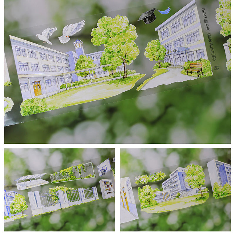 7.5cm*125cm Cool Color Summer PET Tape