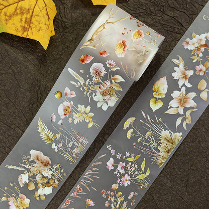 Autumn Blossom Dream Fog PET Tape featuring dream, and autumn designs for journaling, scrapbooking and collage