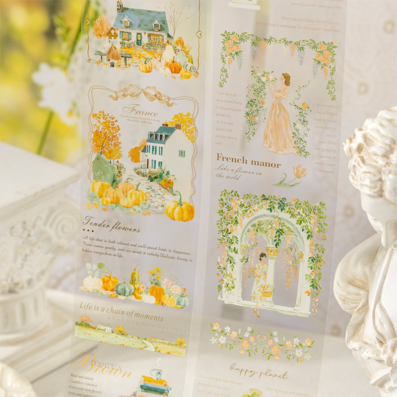 Tour of Southern France Series PET Tape for journaling, scrapbooking and collage