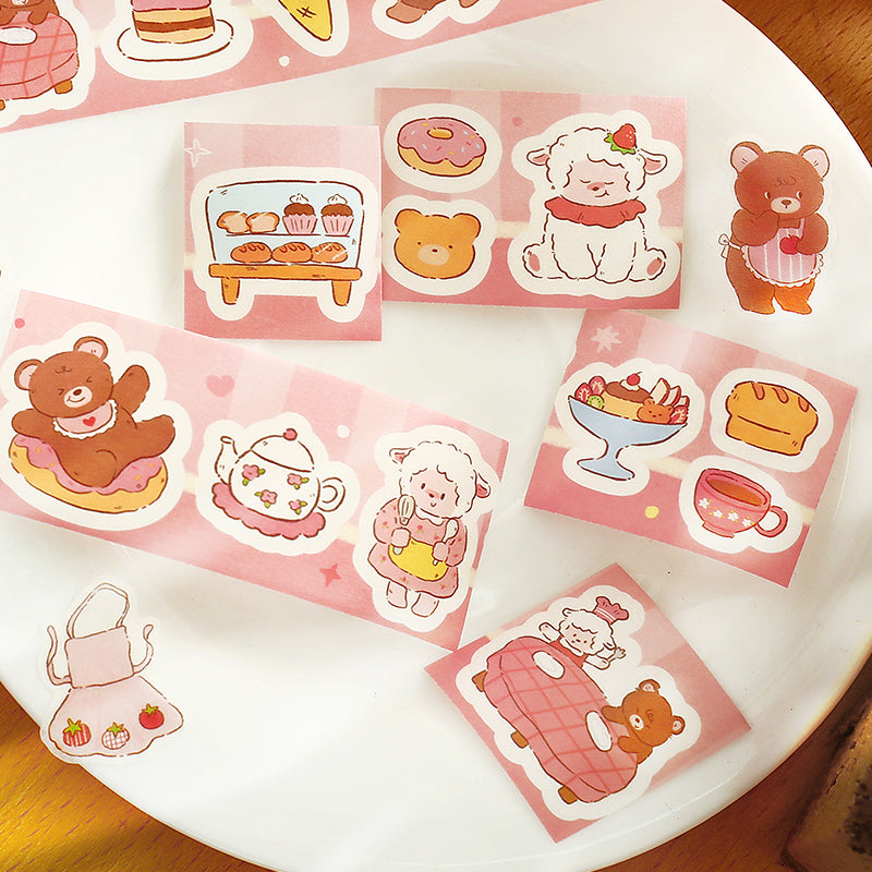 Forest Cute Friends Series Die Cutting Washi Tape