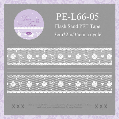 Lace Markings Series Flash Sand PET Tape