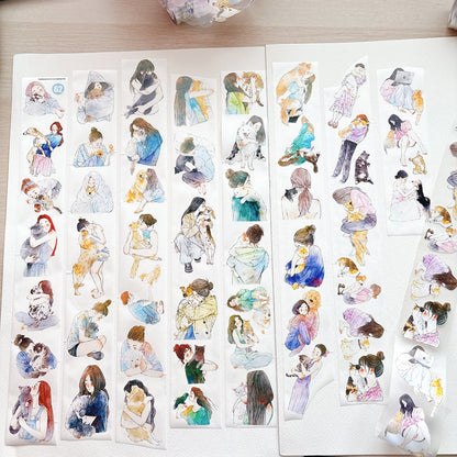 6cm*333cm Pet Companionship Die Cutting Washi/PET/Fog PET Tape