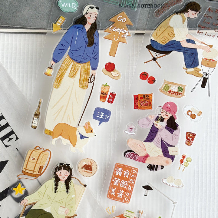 Whole Roll 6cm*6m Outdoor Fun Die Cutting Washi/PET/Fog PET Tape