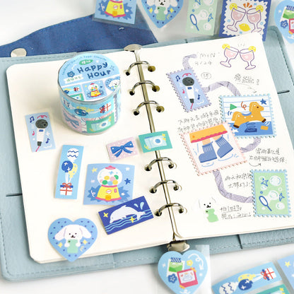 Colorful Dreamland Series Die Cutting Synthetic Paper Tape