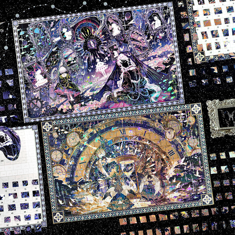 Illusory Time Sequences Series 3D Sticker for journaling, scrapbooking and collage