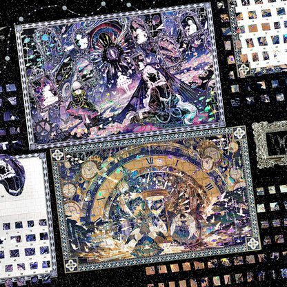 Illusory Time Sequences Series 3D Sticker for journaling, scrapbooking and collage