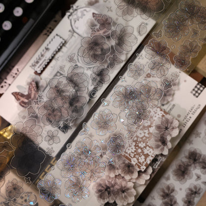 Flower of the Shadow Die-Cutting Washi Tape - Sample 100cm