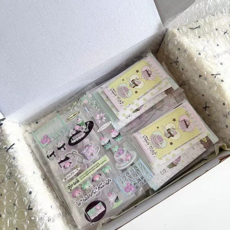 Rose Cream Cake Material Paper