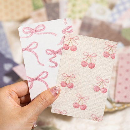 Huayang Floral Vintage Fabric Patchwork Material Book 50PCS Material Book