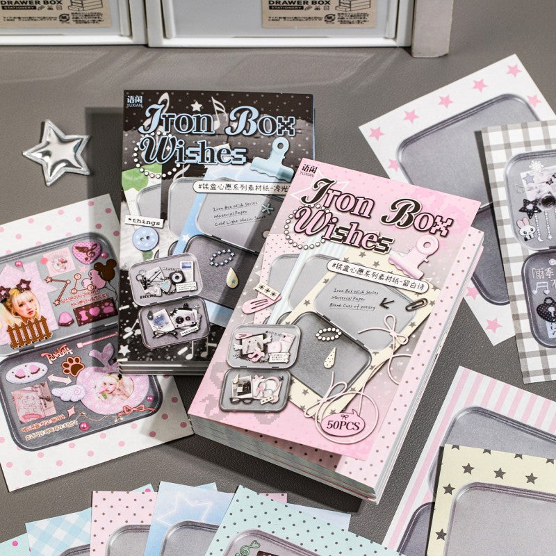 Iron Box Wishes Material Paper