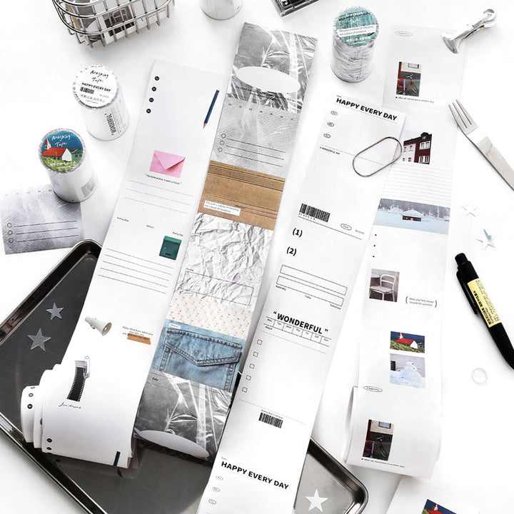 Frequent Recording series Writing Paper Tape for journaling, scrapbooking and collage